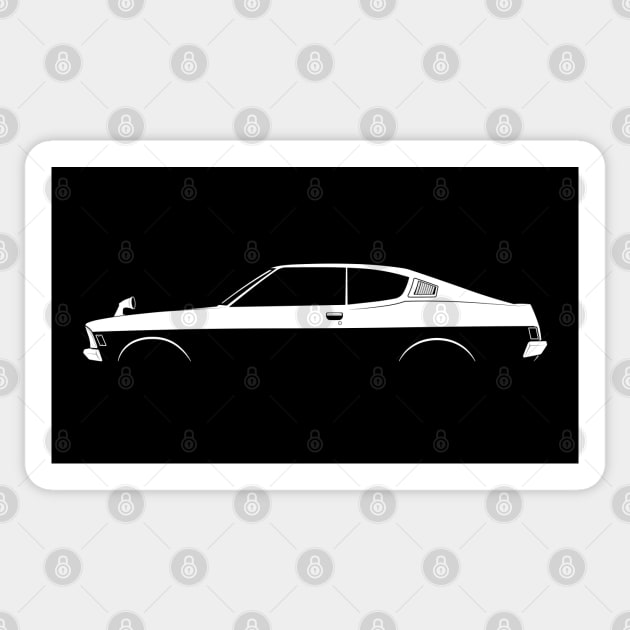 Mitsubishi Galant GTO (1975) Silhouette Sticker by Car-Silhouettes